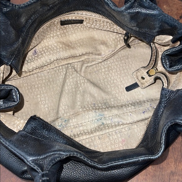 Kate Spade Stevie Berkshire Road Pebbled Leather Satchel Bag — Large Needs TLC - Picture 2 of 8